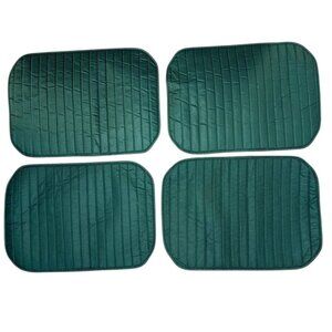 Set of 4 Vintage Quilted Puffy Solid Dining Table Placemats Cloth Retro 80s 90s